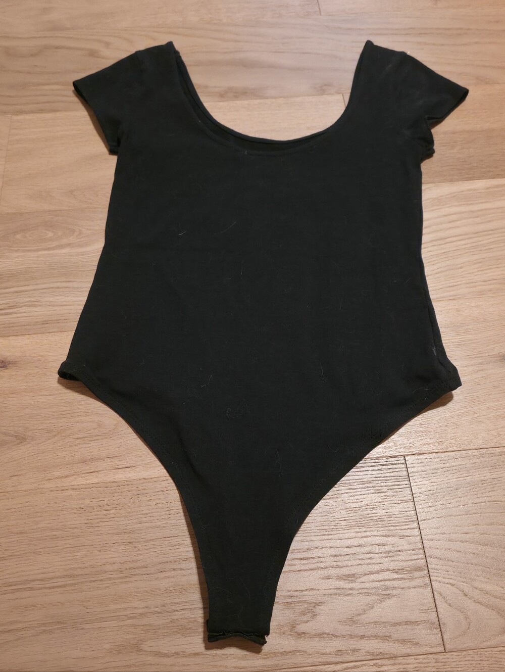 Black Womens One-Piece Leotard Bodysuit